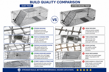 Coremaster Live Animal Trap - Humane Foldable Cage Trap