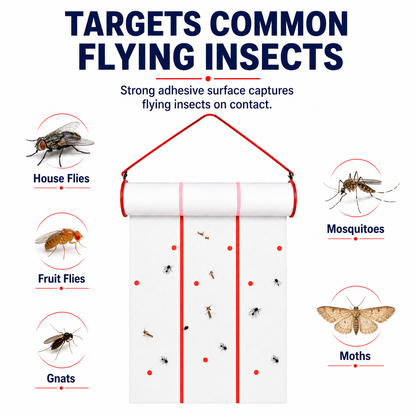 Coremaster Flying Insect Trap - Disposable Hanging Trap for Flies, Moths & Gnats