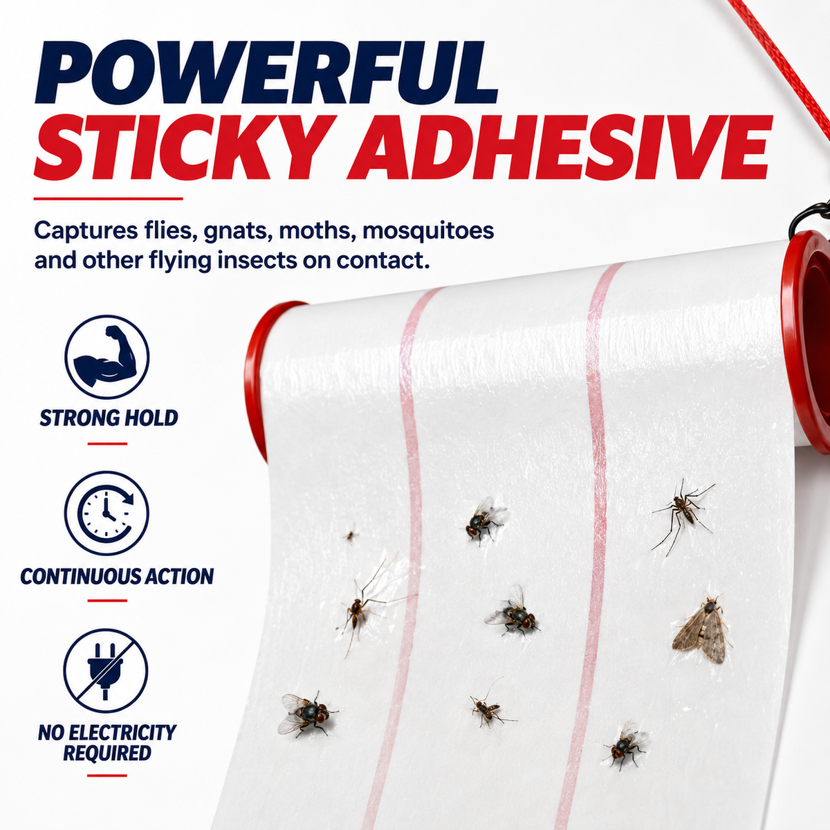 Coremaster Flying Insect Trap - Disposable Hanging Trap for Flies, Moths & Gnats
