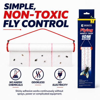 Coremaster Flying Insect Trap - Disposable Hanging Trap for Flies, Moths & Gnats