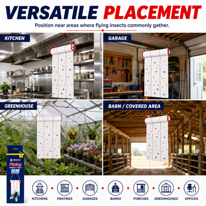 Coremaster Flying Insect Trap - Disposable Hanging Trap for Flies, Moths & Gnats
