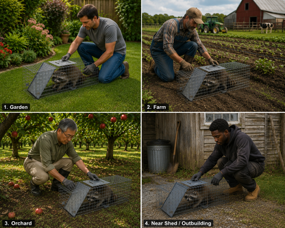 Coremaster Live Animal Trap - Humane Foldable Cage Trap