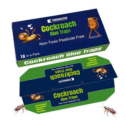 18-Pack Cockroach Glue Trap (Blue)