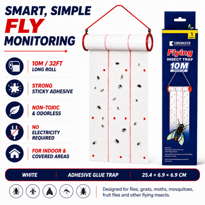 Coremaster Flying Insect Trap - Disposable Hanging Trap for Flies, Moths & Gnats
