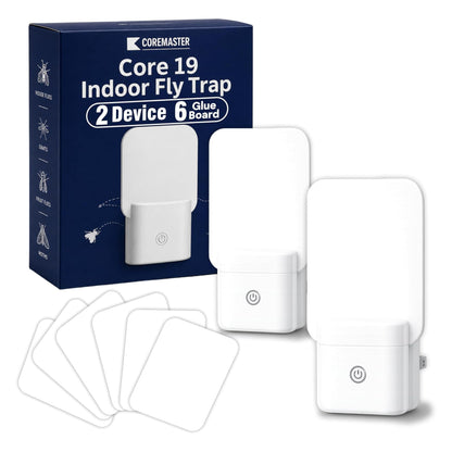 Core 19 indoor fly trap 2 device, 6 Glue Boards