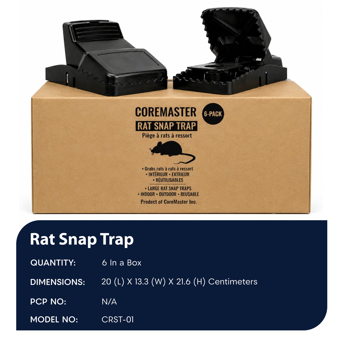 6-Pack Rat Snap Trap