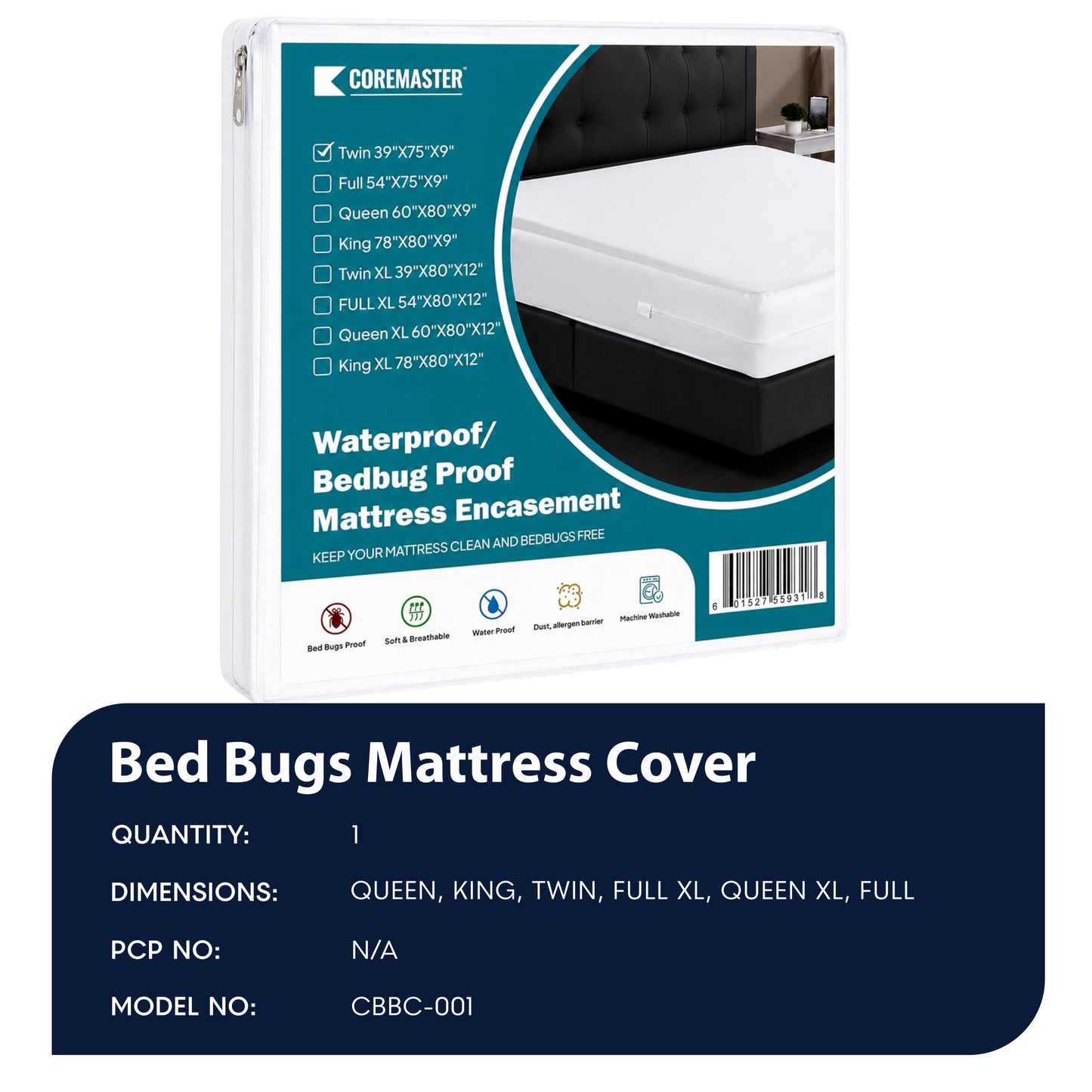 Bed Bugs Mattress Cover