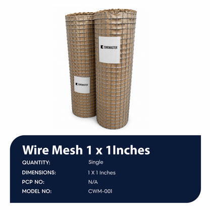 3Ftx25Ft Wire Mesh 1x1 Inches