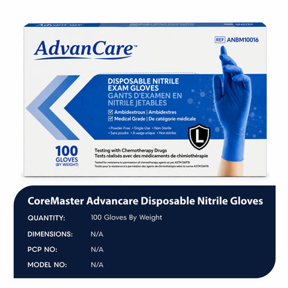 Advancare Disposable Nitrile Gloves