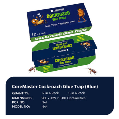 CoreMaster Cockroach Glue Trap (Blue)