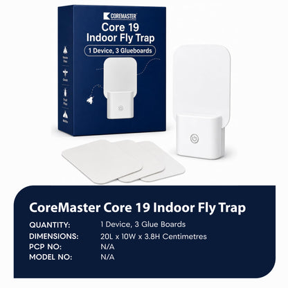 Core 19 indoor fly trap 1 device, 3 Glue Boards