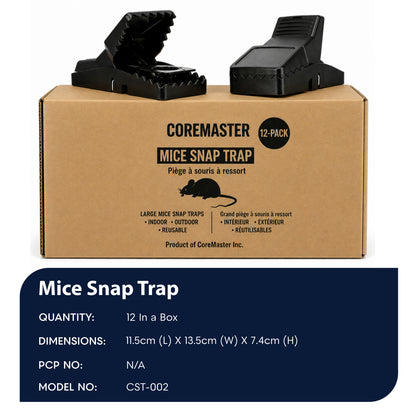 12- Pack Mice Snap Trap
