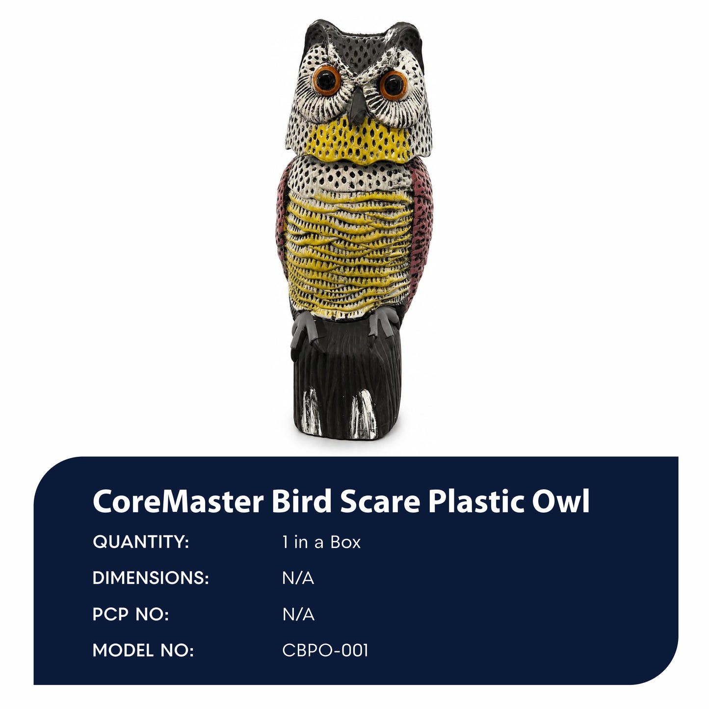 Bird Scare Plastic Owl