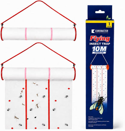 Coremaster Flying Insect Trap - Disposable Hanging Trap for Flies, Moths & Gnats