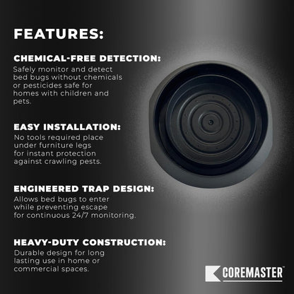 Coremaster Bed Bug Interceptors for Beds & Furniture