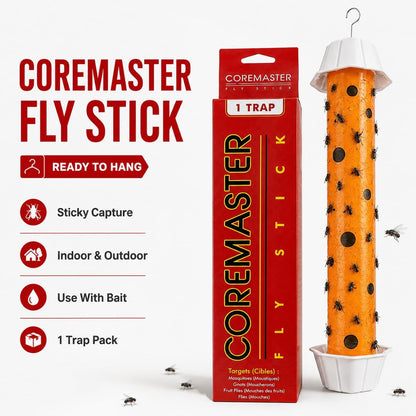 Hanging Red Fly Trap(1Pack) Sticky Catcher for Flying Insects
