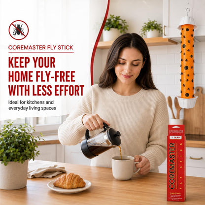Hanging Red Fly Trap(1Pack) Sticky Catcher for Flying Insects