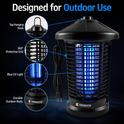 Coremaster Core 506 Outdoor Insect Killer – 18W LED Bug Zapper for Patio, Garden & Backyard