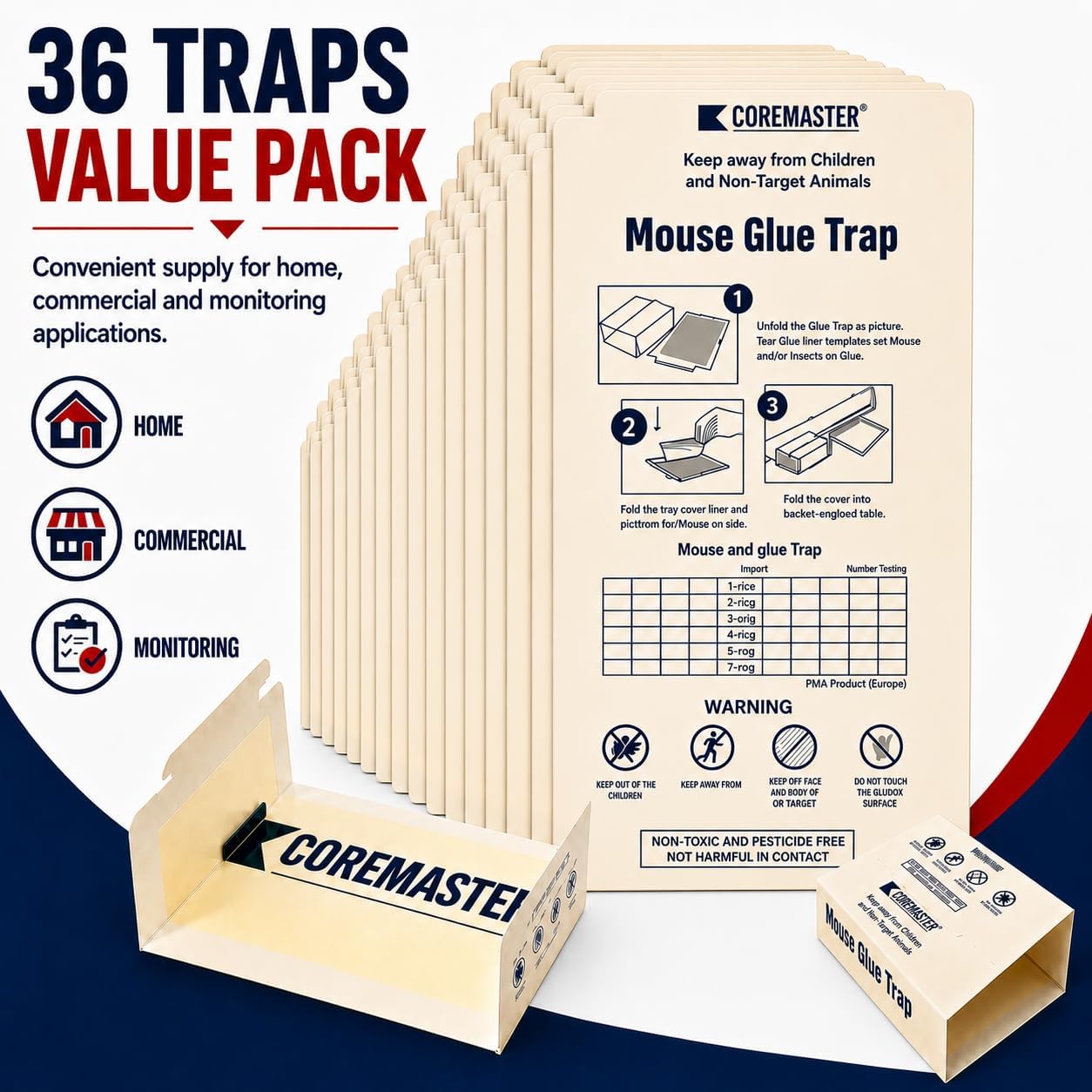 36 Pack Mouse & Insect Glue Traps – Indoor Pest Control