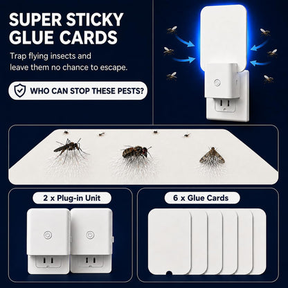 Coremaster Core 19 Indoor Fly Trap – Plug-In UV Light Trap with Glue Boards for Flies, Gnats & Moths