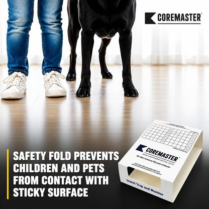 Coremaster Insect Monitor Traps for Roaches, Ants & Crawling Insects