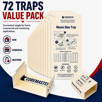 72 Pack Mouse & Insect Glue Traps – Indoor Pest Control