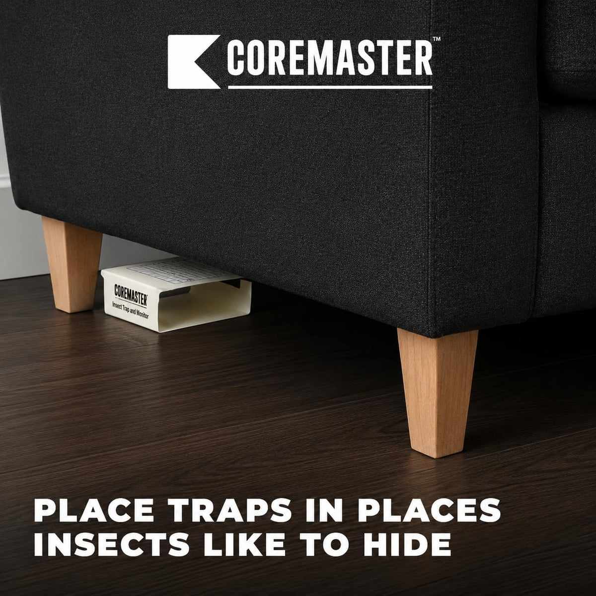 Coremaster Insect Monitor Traps for Roaches, Ants & Crawling Insects