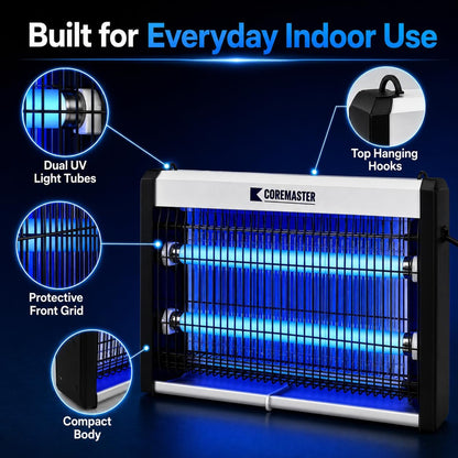 Coremaster Core 214 Indoor Insect Killer – 20W Bug Zapper for Flies, Mosquitoes, Gnats & Moths