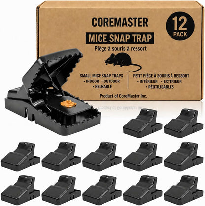 Coremaster Rodent Snap Traps for Rats & Mice - Reusable, No-Touch Release