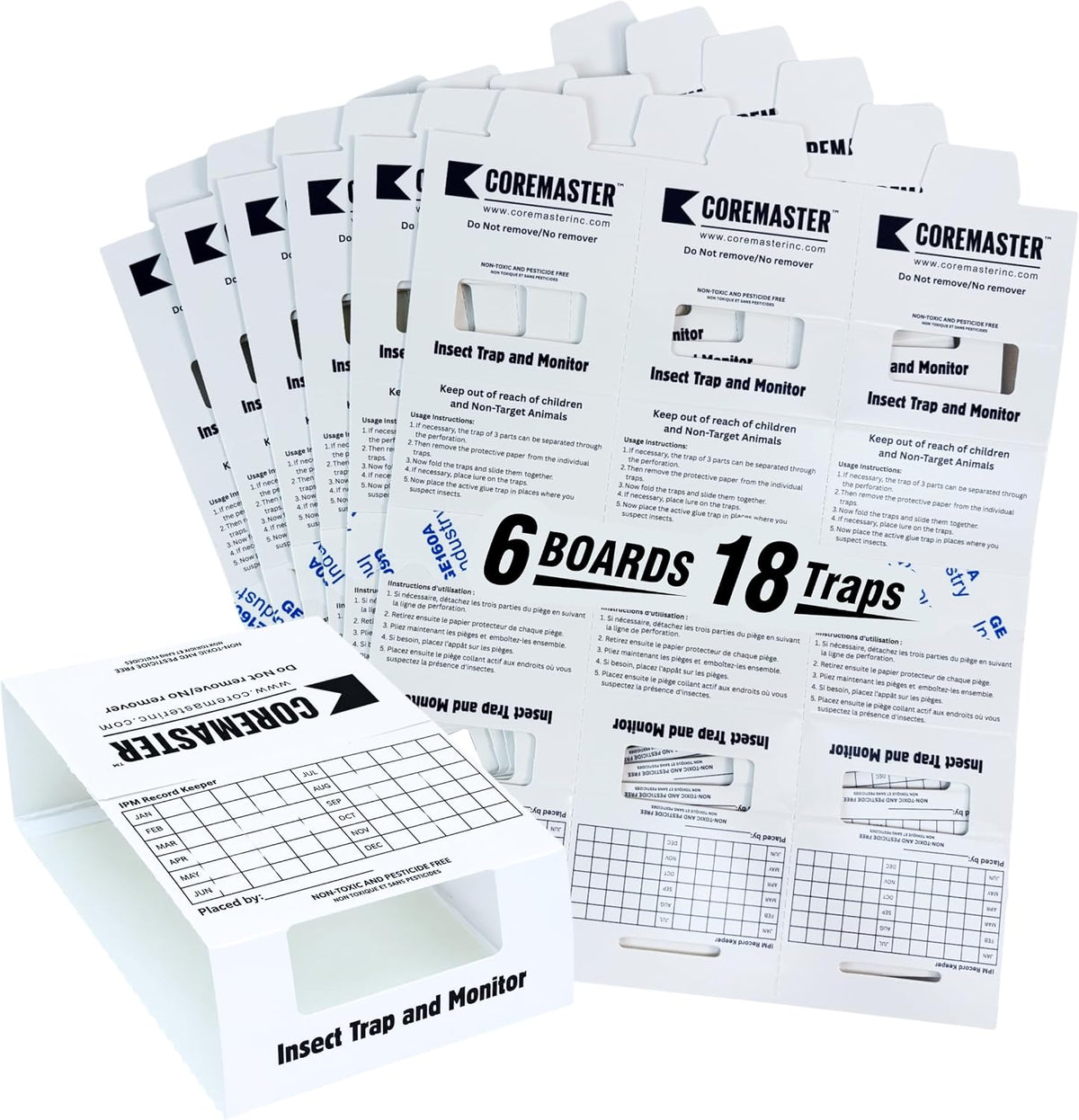 Coremaster Insect Monitor Traps for Roaches, Ants & Crawling Insects
