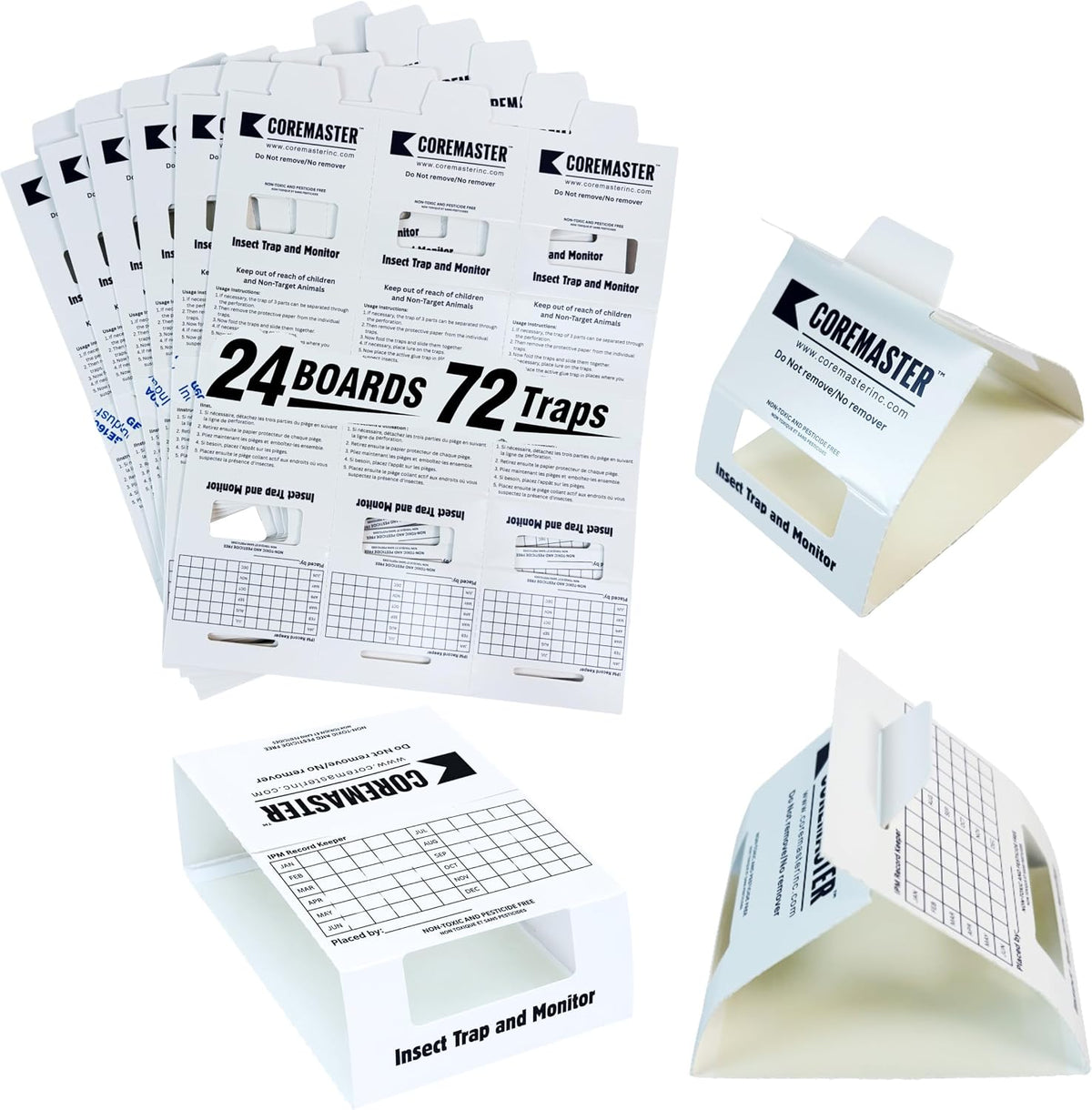 Coremaster Insect Monitor Traps for Roaches, Ants & Crawling Insects