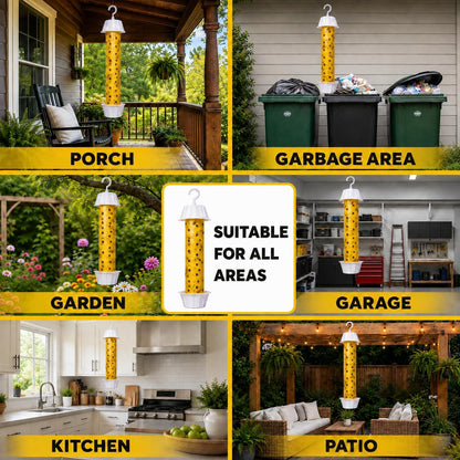 Hanging Yellow Fly Traps (8Pack) Fly Catcher for Flying Insects