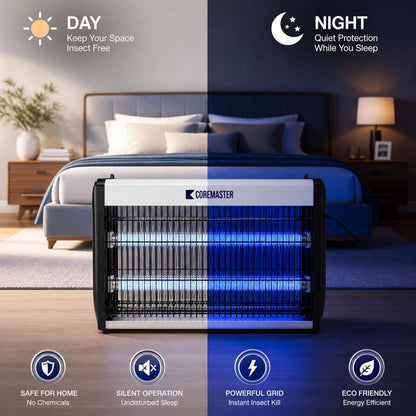 Coremaster Core 214 Indoor Insect Killer – 20W Bug Zapper for Flies, Mosquitoes, Gnats & Moths