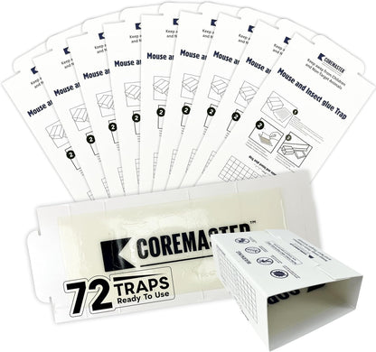 72 Pack Mouse & Insect Glue Traps – Indoor Pest Control