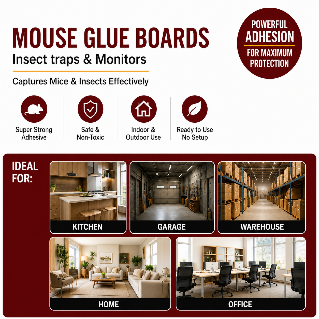 Catchcore PRO Mouse & Insect Glue Trap