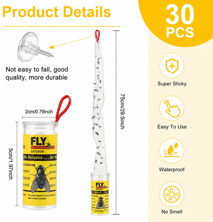 Coremaster Fly Ribbon Trap - Sticky Hanging Fly Tape
