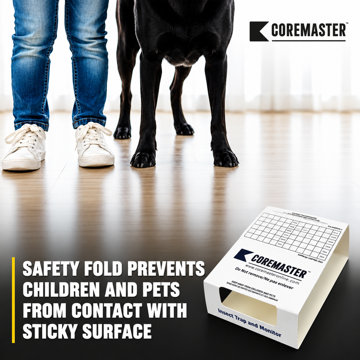 Coremaster Insect Monitor Traps for Roaches, Ants & Crawling Insects
