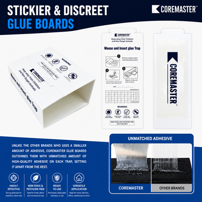 Coremaster Tin Cat Glue Boards for Mouse & Insect Monitoring