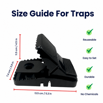 Coremaster Professional Rodent Snap Traps for Rats & Mice