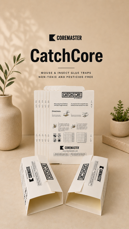 CatchCore Mouse & Insect Glue Traps for Indoor Pest Control