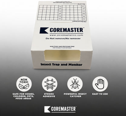 Coremaster Insect Monitor Traps for Roaches, Ants & Crawling Insects