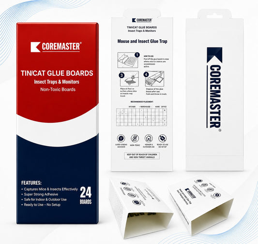 Coremaster Tin Cat Glue Boards for Mouse & Insect Monitoring