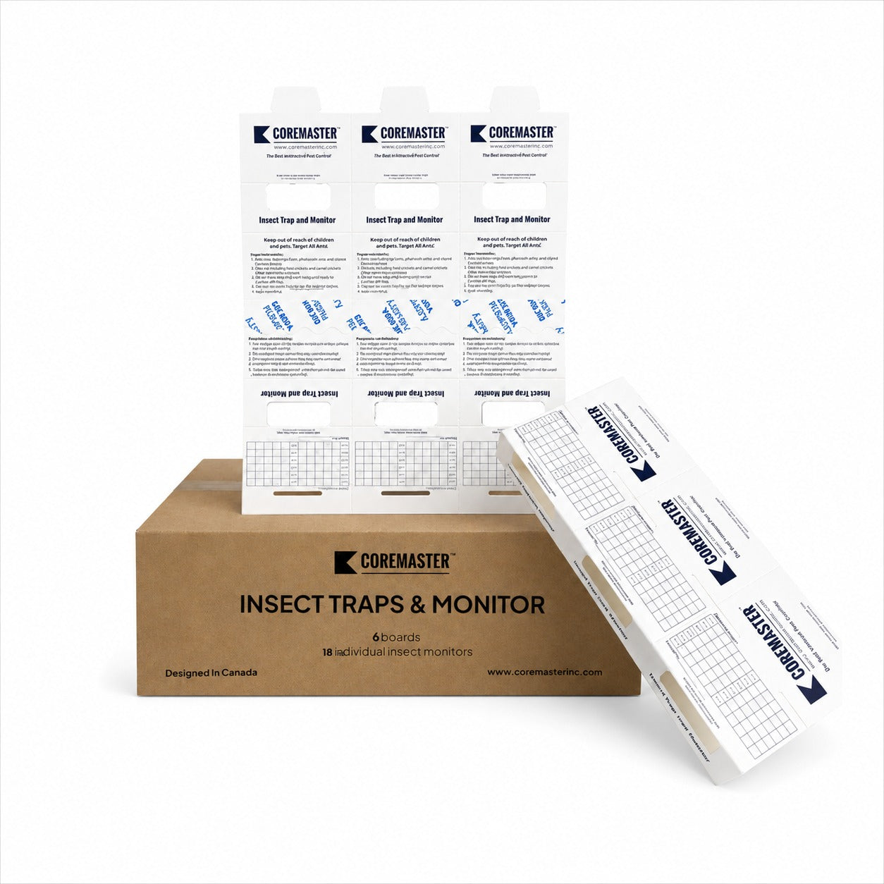 Coremaster Insect Monitor Traps for Roaches, Ants & Crawling Insects