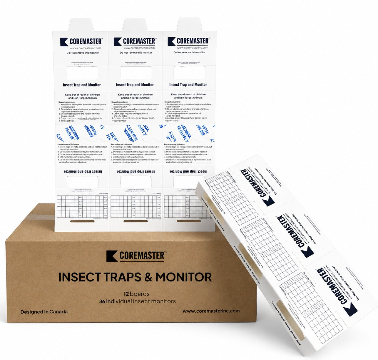 Coremaster Insect Monitor Traps for Roaches, Ants & Crawling Insects