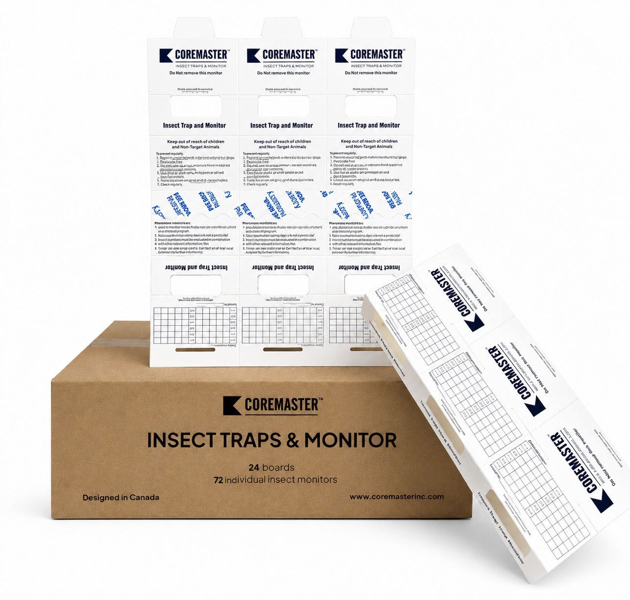 Coremaster Insect Monitor Traps for Roaches, Ants & Crawling Insects