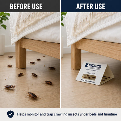 Coremaster Insect Monitor Traps for Roaches, Ants & Crawling Insects