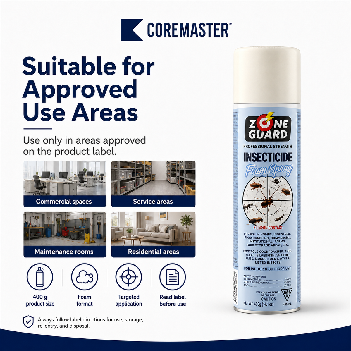 Shell Guard Insecticide CoreMaster Zone Guard Insecticides Foam – Core Master Store