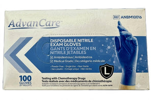 CoreMaster Advancare Disposable Nitrile Gloves