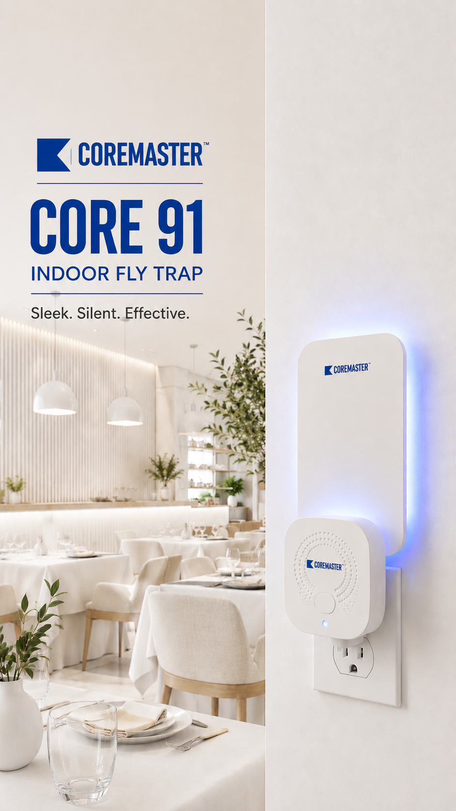 Coremaster Core 91 Indoor Fly Trap with  Glue Boards